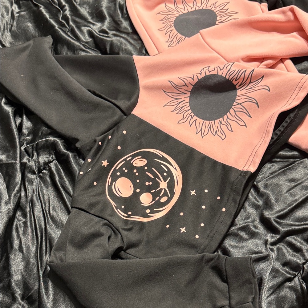SHEIN Pink and Black Kids Matching Set - Picture 2 of 4